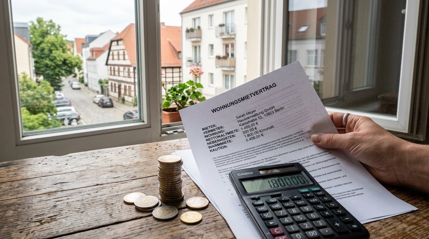 Hand holding German rental contract 202607201916