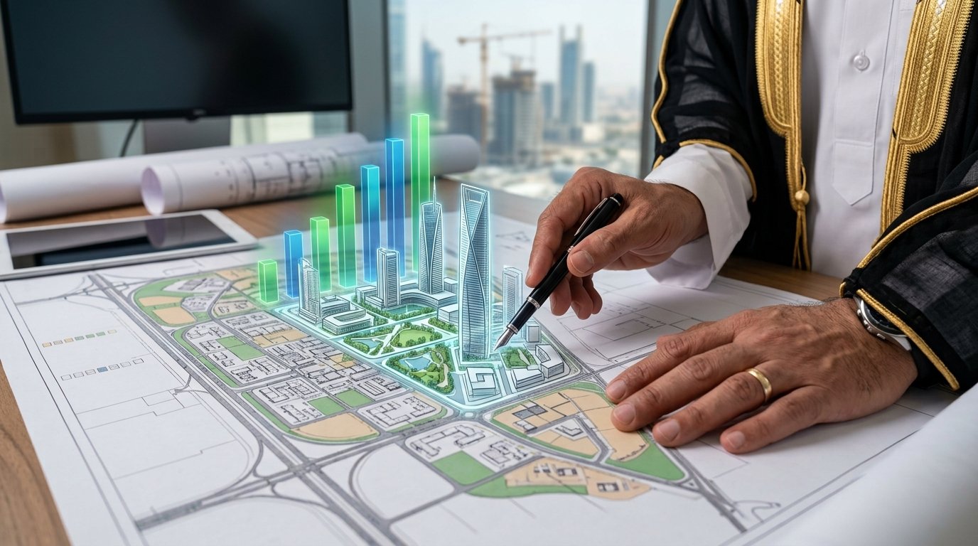 Hands reviewing city blueprint 202607291157