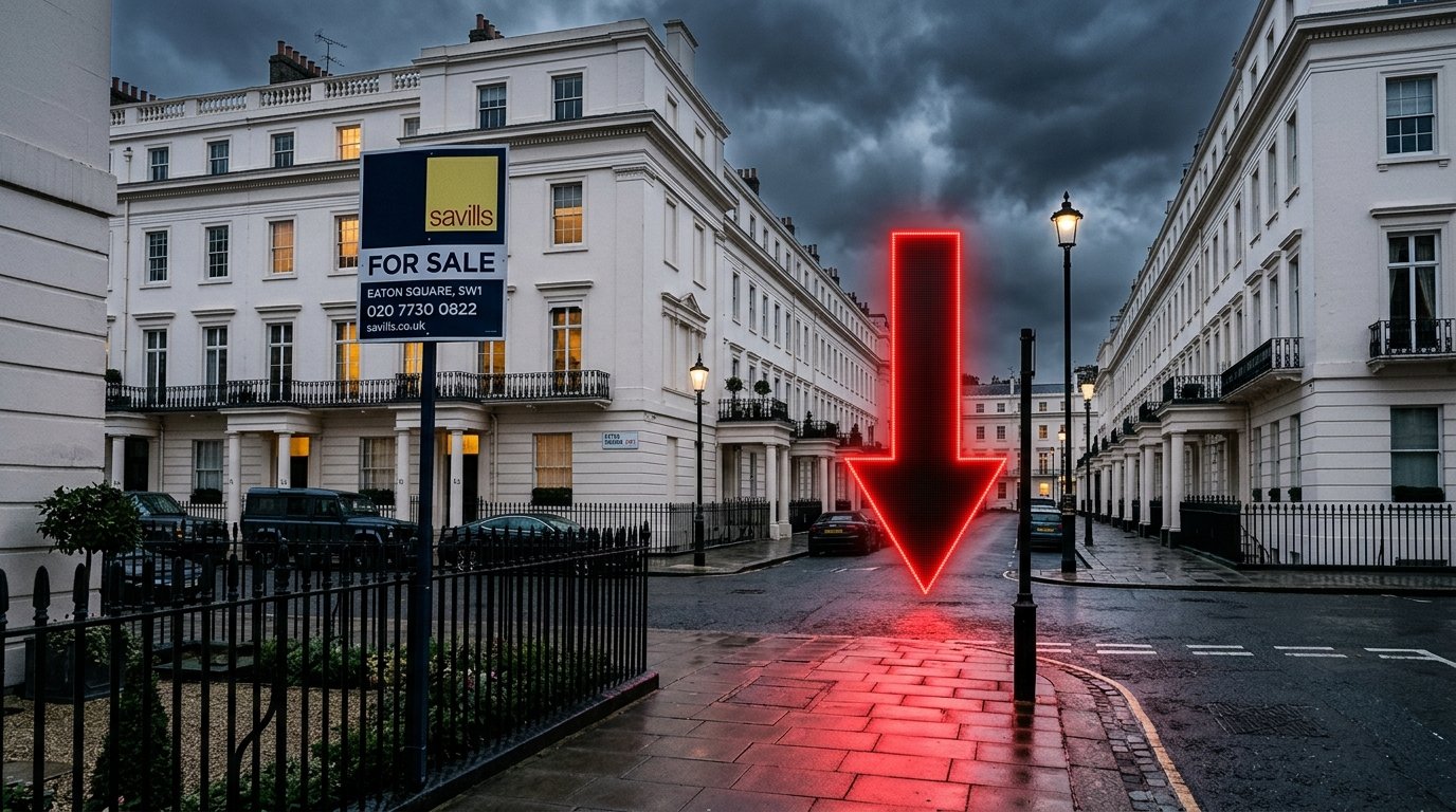 Luxury real estate sign London 202607251156