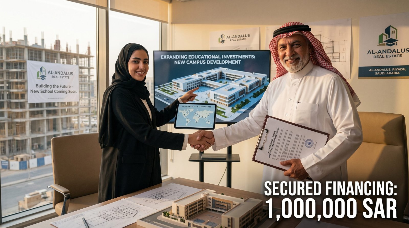 الأندلس العقارية تحصل على تمويل طويل الأجل بقيمة 48 مليون ريال