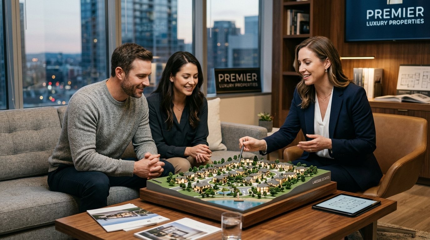 Real estate agent showing model 202608061248